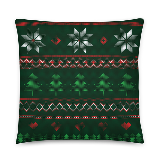 Festive Christmas Pillow - Holiday Pillow Case