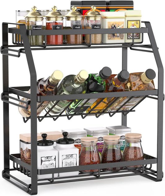 Organizing Rack - 3-Tier Countertop Organizer Shelf for Kitchen and Bathroom